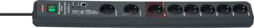 BRENNENSTUHL elosztó 8dugalj 3m H05VV-F 3G1,5 IP20 túlfeszültség-védelem 19500A Main-Follow Secure-Tec 1159490936