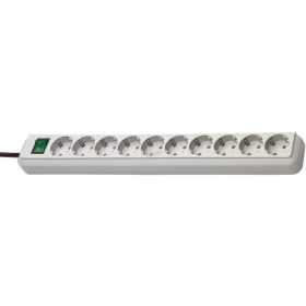   BRENNENSTUHL Elosztó kapcsolóval 3m 10dugalj H05VV-F 3G 1,5 mm² IP20 1159350010