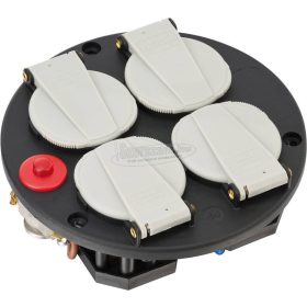   BRENNENSTUHL Szerelőlap 4 csatlakozóaljzathoz IP20 230V/16A Termosztát kontroll- lámpával 1081080