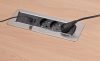 BRENNENSTUHL asztali elosztóaljzat, 2x USB 2m H05VV-F3G1.5 IP20 Indesk Power USB-töltő 1396200113
