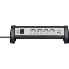   BRENNENSTUHL elosztó kapcsolóval 1,8m 4dugalj H05VV-F 3G 1,5 mm² IP20 1156250534