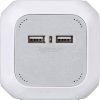 BRENNENSTUHL aljzat/elosztó kocka 1,4m 4 dugalj USB H05VV-F 3G1,5 IP20 Védőérintkezős 1150100