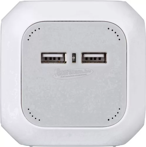 BRENNENSTUHL aljzat/elosztó kocka 1,4m 4 dugalj USB H05VV-F 3G1,5 IP20 Védőérintkezős 1150100