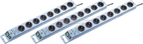 BRENNENSTUHL Túlfeszültség ellen védő elosztó készlet 3 részes 2,5m 8dugalj H05VV-F 3G 1,5 mm² 1153340338-3