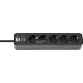   BRENNENSTUHL Elosztó kapcsolóval 1,5m 5dugalj H05VV-F 3G 1,5 mm² IP20 1153250000
