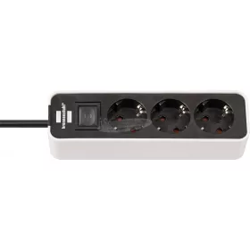   BRENNENSTUHL Elosztó kapcsolóval 1,5m 3dugalj H05VV-F 3G 1,5 mm² IP20  1153230020
