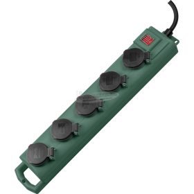   BRENNENSTUHL kerti dugaszolóaljzat-tömb 5dugalj 5m H07RN-F 3G1,5 IP54 Super Solid SL 554 DE 1159910215