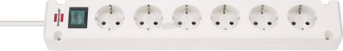 BRENNENSTUHL Elosztó kapcsolóval 3m 6dugalj H05VV-F 3G 1,5 mm² IP20  1150650326