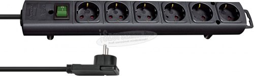 BRENNENSTUHL elosztó kapcsolóval 2m 6dugalj H05VV-F 3G 1,5 mm² IP20 1153300100
