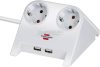 BRENNENSTUHL elosztó 2dugalj+2USB 1,8m H05VV-F 3G 1,5 mm² IP20 1153520222