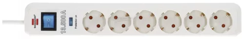 BRENNENSTUHL Túlfeszültségvédős elosztó 2m 6 dugalj H05VV-F 3G 1,5 mm² 13500A 1159720216