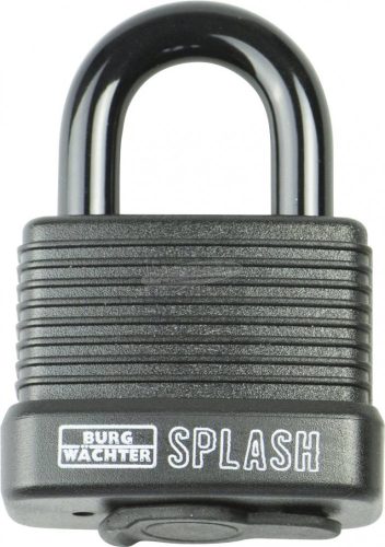 BURG WÄCHTER Függő lakat Fekete Kulcsos zár Splash 470 45 Black SB
