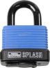 BURG WÄCHTER Függő lakat Kék-fekete Kulcsos zár Splash 470 45 Blue SB