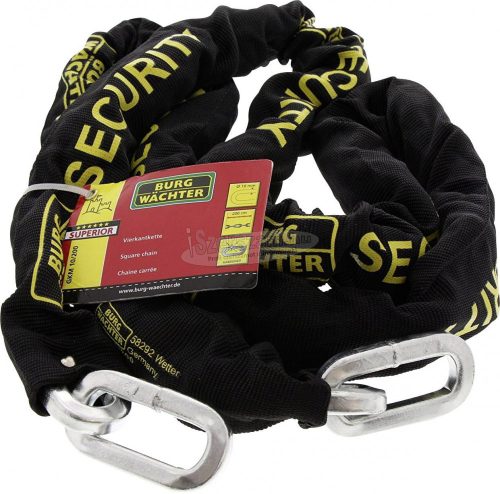 BURG WÄCHTER Biztonsági lánc Fekete 2m x 10mm GKM 10/ 200