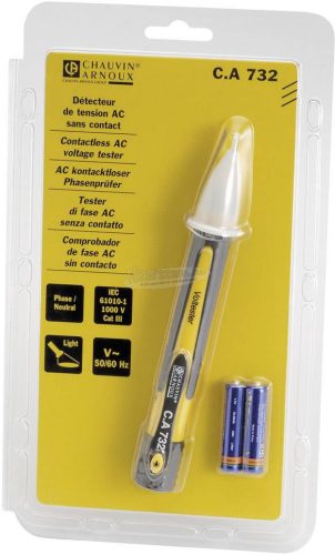 CHAUVIN ARNOUX Érintés nélküli feszültségvizsgáló CAT III 1000 V LED 732 P01191745Z