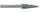 EXACT Turbomaró Keményfém KEL L-alak 10x65/20mm Szár átmérő 6mm 72474