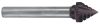 EXACT Turbomaró Keményfém TiCN K-alak KSJ 60° 16x62/14,5mm Szár átmérő 6mm 72435