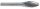 EXACT Turbomaró Keményfém H-alak 16x82/36mm Szár átmérő 6mm 72406