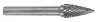 EXACT Turbomaró Keményfém SPG G-alak 12x65/25mm Szár átmérő 6mm 72385