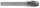 EXACT Turbomaró Keményfém TRE E-alak 8x60/15mm Szár átmérő 6mm 72323