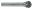 EXACT Turbomaró Keményfém KUD D-alak 10x49/9mm Szár átmérő 6mm 72304
