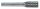 EXACT Turbomaró Keményfém B-alak 6x58/18mm Szár átmérő 6mm 72242