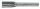 EXACT Turbomaró Keményfém A-alak 6x58/18mm Szár átmérő 6mm 72212