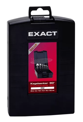 EXACT kúpsüllyesztő készlet 6 részes 8.3-20.5mm PM 90° DIN 335 C 50739