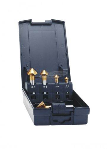 EXACT kúpsüllyesztő készlet 5 részes 6.3-25mm HSS TiN 50233