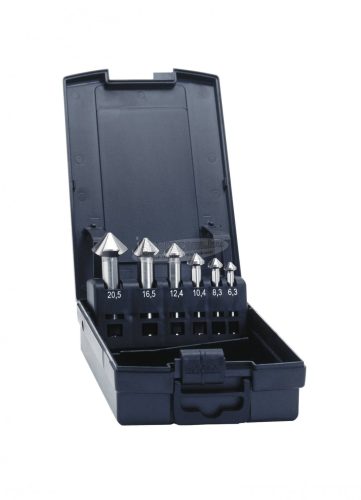 EXACT kúpsüllyesztő készlet 5 részes 6.3-20.5mm HSS 90° 50212