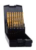 EXACT HSS TiN Fém csigafúró készlet 1-10x0,5mm 19 részes Csiszolt,  DIN 338 hengeres 32691