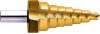 EXACT Lépcsős fúró HSS PG7-PG21, 11.4-26.75mm TiN 92mm Hengeres 15301