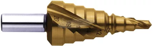 EXACT HSS TiN lépcsősfúró készlet 6-30/4-20/4-12mm 3 oldalú szár 07034