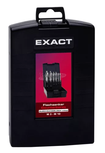 EXACT Homloksüllyesztő készlet 6 részes 2.5-8.5mm HSS medium 05863