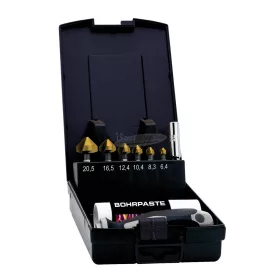   EXACT kúpsüllyesztő bit készlet 9 részes 6.3-20.5mm HSS TiN 1/4" 05639