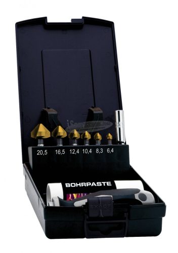 EXACT kúpsüllyesztő bit készlet 9 részes 6.3-20.5mm HSS TiN 1/4" 05639