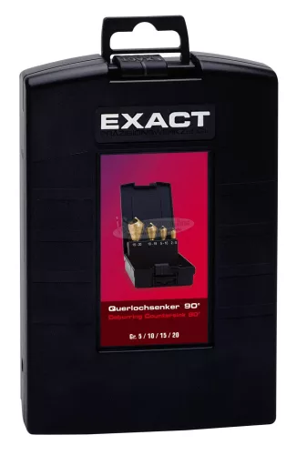 EXACT Keresztfuratos süllyesztő készlet 4 részes 5-20mm HSS TiN 90° 05440