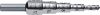 EXACT HSS Maró lépcsősfúró 4-12mm 80mm 3 oldalú szár 05376