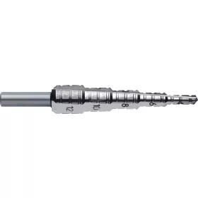   EXACT HSS Maró lépcsősfúró 4-12mm 80mm 3 oldalú szár 05376