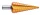 EXACT HSS TiN lépcsősfúró 12-20mm 76mm 3 oldalú szár 05344