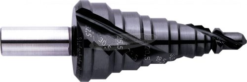 EXACT HSS TiN lépcsősfúró 7-38.5mm M12-M40 110mm Hengeres 05314