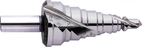 EXACT HSS TiN lépcsősfúró 7-30.5mm M12-M32 96mm Hengeres 05313