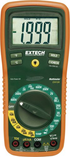 EXTECH Digitális multiméter, mérőműszer, hőmérséklet mérő funkcióval 10A AC/DC Extech EX410A