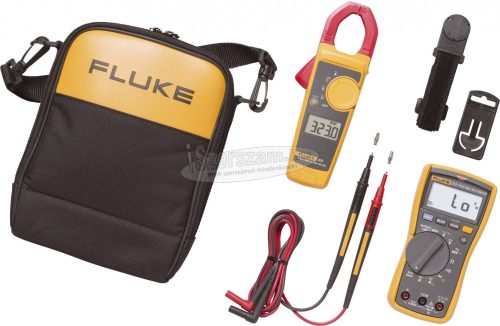FLUKE Digitális kézi multiméter és lakatfogó készlet, CAT III 600 V 6000 digit, Fluke 117/323