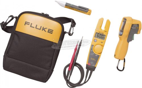 FLUKE Érintés nélküli fázisceruza, AC váltóáramú lakatfogó 600V/100A és infrahőmérő 12:1 optikával Fluke T5-600/62MAX+/1AC KIT