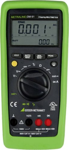 GOSSEN METRAWATT digitális multiméter CAT III 600 V, CAT IV 300 V METRALINE DM 61 M194A