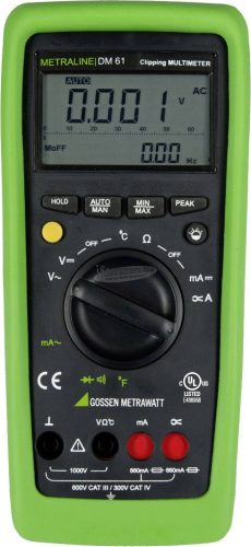 GOSSEN METRAWATT METRALINE DM 61 Kézi multiméter digitális CAT III 600 V, CAT IV 300 V Kijelző (digitek): 6600