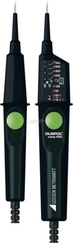 GOSSEN METRAWATT Kétpólusú feszültségvizsgáló CAT III 1000 V, CAT IV 600 V LED, Vibrálás DUSPOL analog 1000 M611D