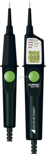 GOSSEN METRAWATT DUSPOL digital 1000 Kétpólusú feszültségvizsgáló CAT III 1000 V, CAT IV 600 V LCD, LED, Vibrálás, Akusztikus Gyári standard (tanusítvány