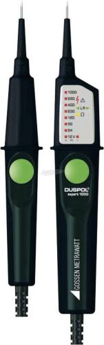 GOSSEN METRAWATT Kétpólusú feszültségvizsgáló CAT III 1000 V, CAT IV 600 V LED, Vibrálás, Akusztikus DUSPOL expert 1000 M611E